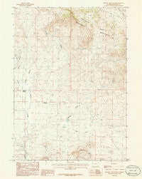 Prospect Mountains Wyoming Historical topographic map, 1:24000 scale, 7.5 X 7.5 Minute, Year 1986