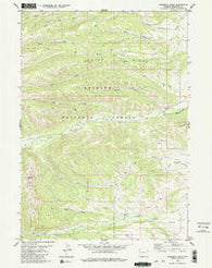 Prospect Peak Wyoming Historical topographic map, 1:24000 scale, 7.5 X 7.5 Minute, Year 1980