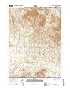 Prospect Mountains Wyoming Current topographic map, 1:24000 scale, 7.5 X 7.5 Minute, Year 2015
