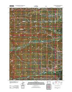 Prospect Peak Wyoming Historical topographic map, 1:24000 scale, 7.5 X 7.5 Minute, Year 2012