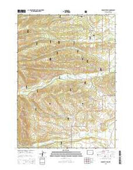 Prospect Peak Wyoming Current topographic map, 1:24000 scale, 7.5 X 7.5 Minute, Year 2015