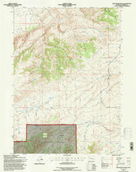 Protsmans Knob Wyoming Historical topographic map, 1:24000 scale, 7.5 X 7.5 Minute, Year 1992
