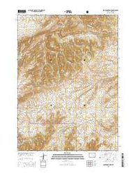 Protsmans Knob Wyoming Current topographic map, 1:24000 scale, 7.5 X 7.5 Minute, Year 2015