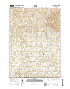 Provence Ranch Wyoming Current topographic map, 1:24000 scale, 7.5 X 7.5 Minute, Year 2015