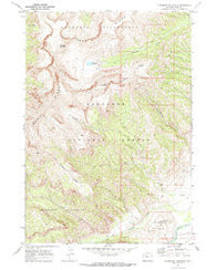 Ptarmigan Mountain Wyoming Historical topographic map, 1:24000 scale, 7.5 X 7.5 Minute, Year 1970