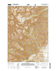 Ptarmigan Mountain Wyoming Current topographic map, 1:24000 scale, 7.5 X 7.5 Minute, Year 2015