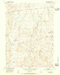 Puddle Springs Wyoming Historical topographic map, 1:24000 scale, 7.5 X 7.5 Minute, Year 1952