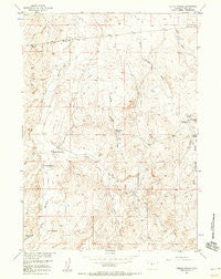 Puddle Springs Wyoming Historical topographic map, 1:24000 scale, 7.5 X 7.5 Minute, Year 1957