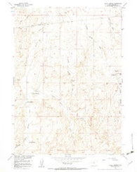 Puddle Springs Wyoming Historical topographic map, 1:24000 scale, 7.5 X 7.5 Minute, Year 1957