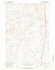 Purdy Reservoir Wyoming Historical topographic map, 1:24000 scale, 7.5 X 7.5 Minute, Year 1970