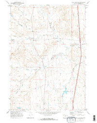 Purdy Reservoir Wyoming Historical topographic map, 1:24000 scale, 7.5 X 7.5 Minute, Year 1970