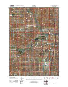 Purdy Reservoir Wyoming Historical topographic map, 1:24000 scale, 7.5 X 7.5 Minute, Year 2012