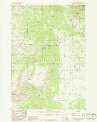 Quadrant Mountain Wyoming Historical topographic map, 1:24000 scale, 7.5 X 7.5 Minute, Year 1986
