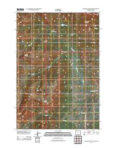 Quadrant Mountain Wyoming Historical topographic map, 1:24000 scale, 7.5 X 7.5 Minute, Year 2012