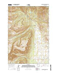 Quadrant Mountain Wyoming Current topographic map, 1:24000 scale, 7.5 X 7.5 Minute, Year 2015