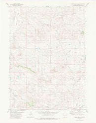 Rabbit Mountains Wyoming Historical topographic map, 1:24000 scale, 7.5 X 7.5 Minute, Year 1981