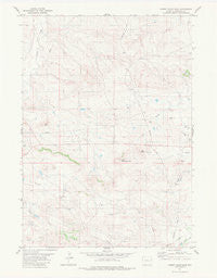 Rabbit Mountains Wyoming Historical topographic map, 1:24000 scale, 7.5 X 7.5 Minute, Year 1981