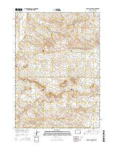 Rabbit Mountains Wyoming Current topographic map, 1:24000 scale, 7.5 X 7.5 Minute, Year 2015