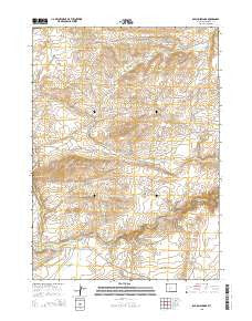 Radium Springs Wyoming Current topographic map, 1:24000 scale, 7.5 X 7.5 Minute, Year 2015