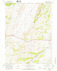 Ragan Wyoming Historical topographic map, 1:24000 scale, 7.5 X 7.5 Minute, Year 1965