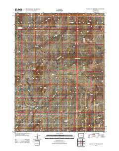 Ragged Top Mountain Wyoming Historical topographic map, 1:24000 scale, 7.5 X 7.5 Minute, Year 2012