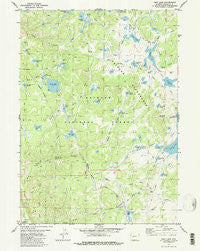 Raid Lake Wyoming Historical topographic map, 1:24000 scale, 7.5 X 7.5 Minute, Year 1981