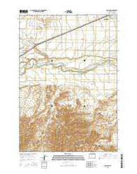 Ralston Wyoming Current topographic map, 1:24000 scale, 7.5 X 7.5 Minute, Year 2015
