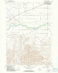 Ralston Wyoming Historical topographic map, 1:24000 scale, 7.5 X 7.5 Minute, Year 1967