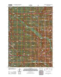 Rammell Mountain Wyoming Historical topographic map, 1:24000 scale, 7.5 X 7.5 Minute, Year 2012