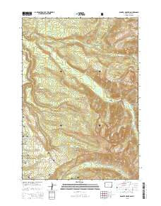 Rammell Mountain Wyoming Current topographic map, 1:24000 scale, 7.5 X 7.5 Minute, Year 2015