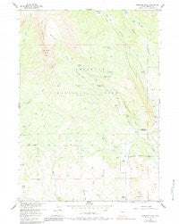 Ramshorn Peak Wyoming Historical topographic map, 1:24000 scale, 7.5 X 7.5 Minute, Year 1956