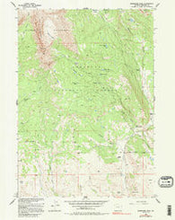 Ramshorn Peak Wyoming Historical topographic map, 1:24000 scale, 7.5 X 7.5 Minute, Year 1956