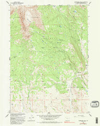 Ramshorn Peak Wyoming Historical topographic map, 1:24000 scale, 7.5 X 7.5 Minute, Year 1956