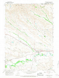 Ranchester Wyoming Historical topographic map, 1:24000 scale, 7.5 X 7.5 Minute, Year 1964