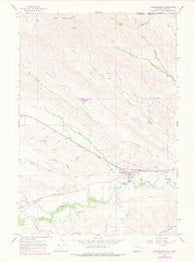 Ranchester Wyoming Historical topographic map, 1:24000 scale, 7.5 X 7.5 Minute, Year 1964