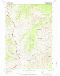 Ranger Peak Wyoming Historical topographic map, 1:24000 scale, 7.5 X 7.5 Minute, Year 1968