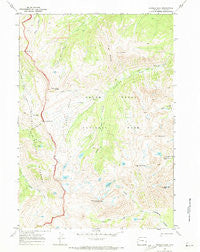 Ranger Peak Wyoming Historical topographic map, 1:24000 scale, 7.5 X 7.5 Minute, Year 1968