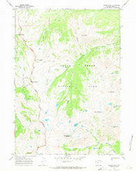Ranger Peak Wyoming Historical topographic map, 1:24000 scale, 7.5 X 7.5 Minute, Year 1968