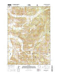 Raspberry Ridge Wyoming Current topographic map, 1:24000 scale, 7.5 X 7.5 Minute, Year 2015