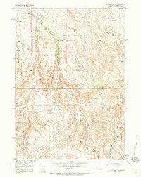 Rathbun Ranch Wyoming Historical topographic map, 1:24000 scale, 7.5 X 7.5 Minute, Year 1957