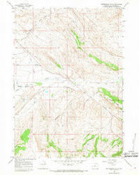 Rattlesnake Gulch Wyoming Historical topographic map, 1:24000 scale, 7.5 X 7.5 Minute, Year 1965
