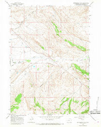 Rattlesnake Gulch Wyoming Historical topographic map, 1:24000 scale, 7.5 X 7.5 Minute, Year 1965