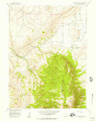 Rattlesnake Pass Wyoming Historical topographic map, 1:24000 scale, 7.5 X 7.5 Minute, Year 1955