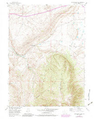 Rattlesnake Pass Wyoming Historical topographic map, 1:24000 scale, 7.5 X 7.5 Minute, Year 1955