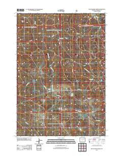Rattlesnake Draw Wyoming Historical topographic map, 1:24000 scale, 7.5 X 7.5 Minute, Year 2012