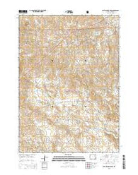 Rattlesnake Draw Wyoming Current topographic map, 1:24000 scale, 7.5 X 7.5 Minute, Year 2015