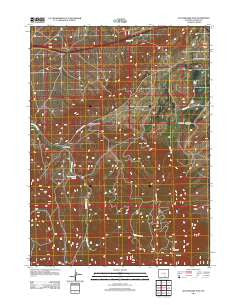 Rattlesnake Pass Wyoming Historical topographic map, 1:24000 scale, 7.5 X 7.5 Minute, Year 2012