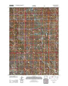 Raven Wyoming Historical topographic map, 1:24000 scale, 7.5 X 7.5 Minute, Year 2012
