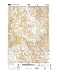 Raven Wyoming Current topographic map, 1:24000 scale, 7.5 X 7.5 Minute, Year 2015
