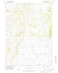Rawhide Buttes West Wyoming Historical topographic map, 1:24000 scale, 7.5 X 7.5 Minute, Year 1978